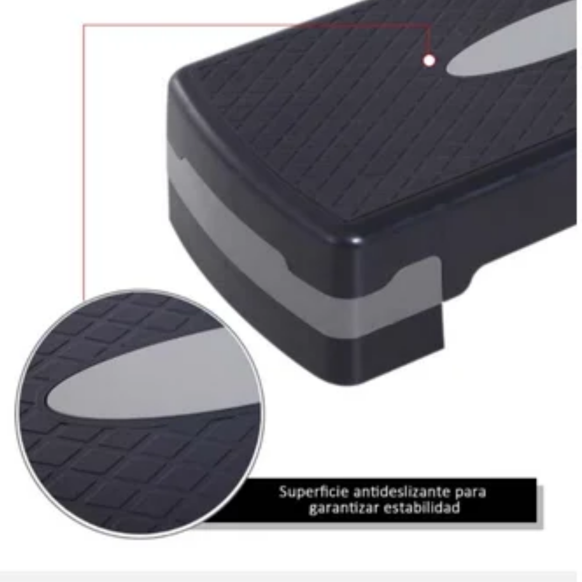 Step Banco Aerobic/fitness/crossfit Ajustable GRIS