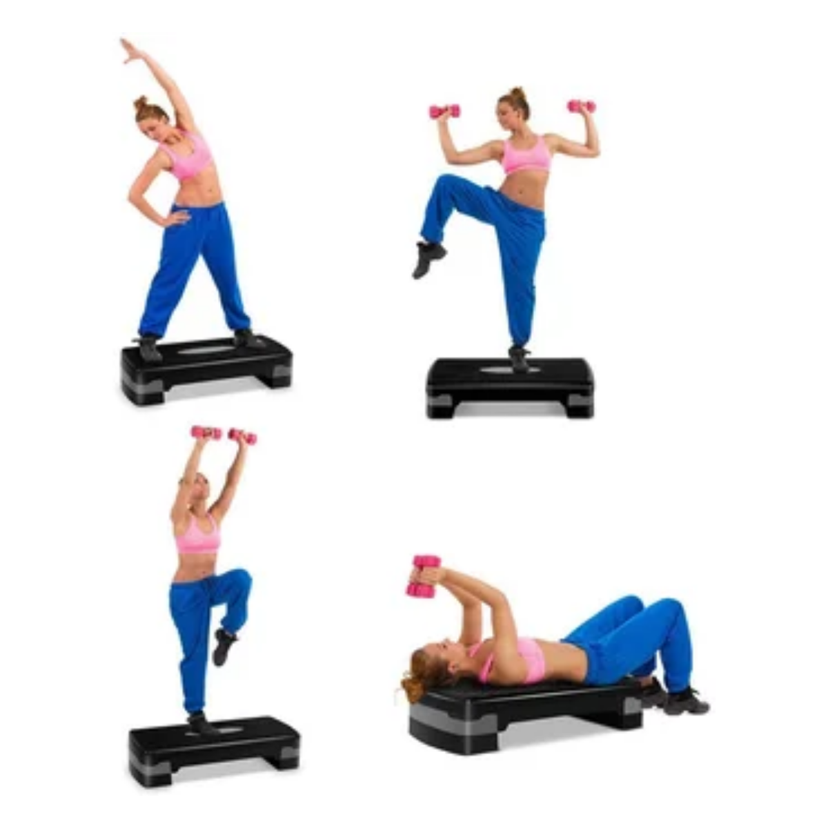 Step Banco Aerobic/fitness/crossfit Ajustable GRIS