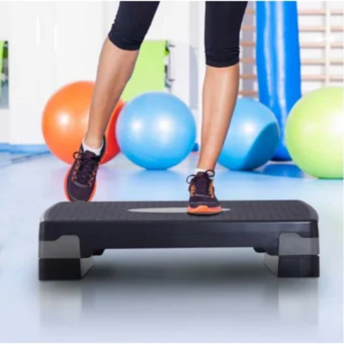 Step Banco Aerobic/fitness/crossfit Ajustable GRIS