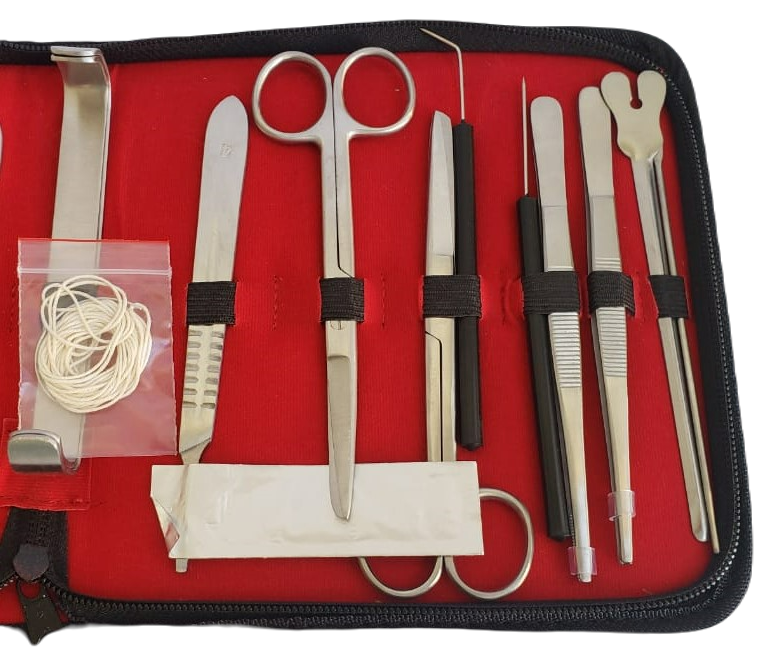 Estuche de disección, 20 piezas, Hergom