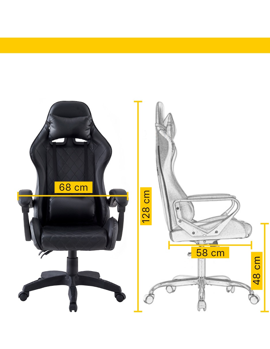 Silla ejecutiva de escritorio Beckon PRO con bordado sportcar level