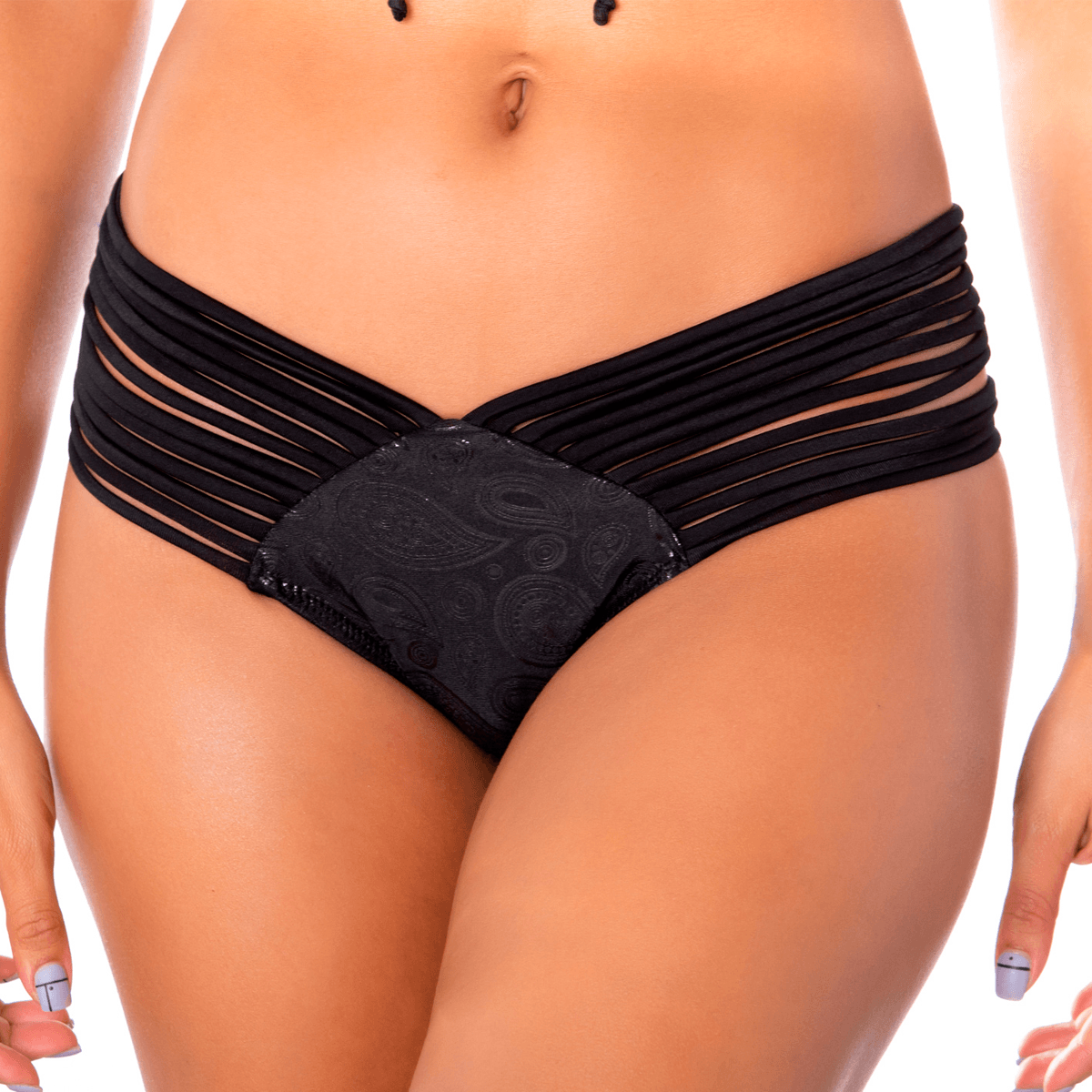  Traje De Baño Para Dama Colombiano Strapless De 2 Piezas Bañador Color Negro