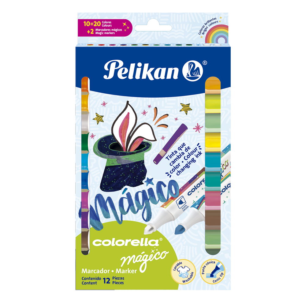 Plumones Magicos Colorella Pelikan con 12 piezas  