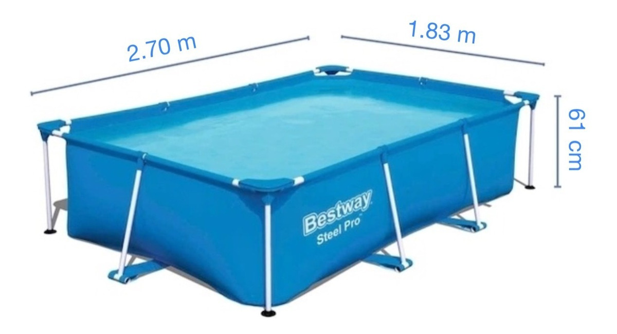Alberca Estructural Bestway Steelpro Rectangular + Cubierta