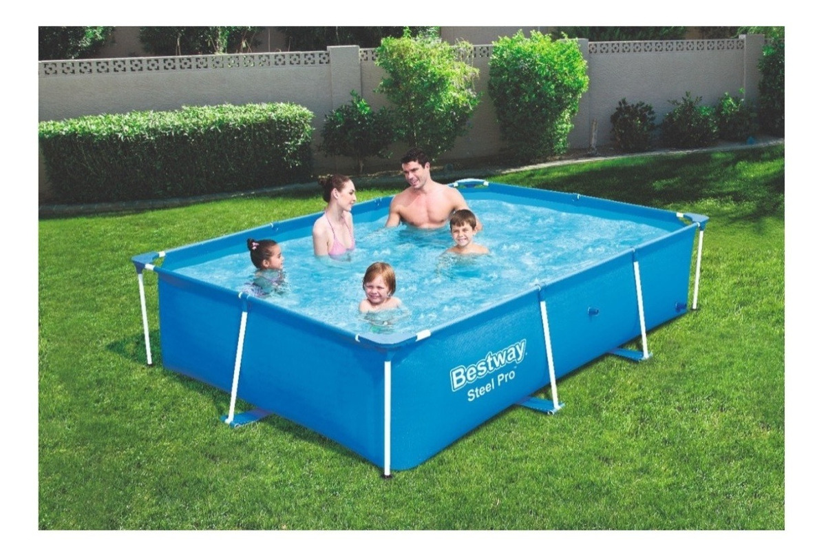 Alberca Estructural Bestway Steelpro Rectangular + Cubierta