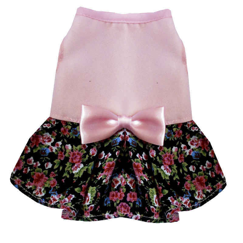 Ropa Para Perros Mascotas, Falda Tutu Para Perros, Vestido de Flores con Tutu, Set de 4 Piezas Ropa Para Perro, Color Rojo, Color Fucsia, Color Rosa Talla M