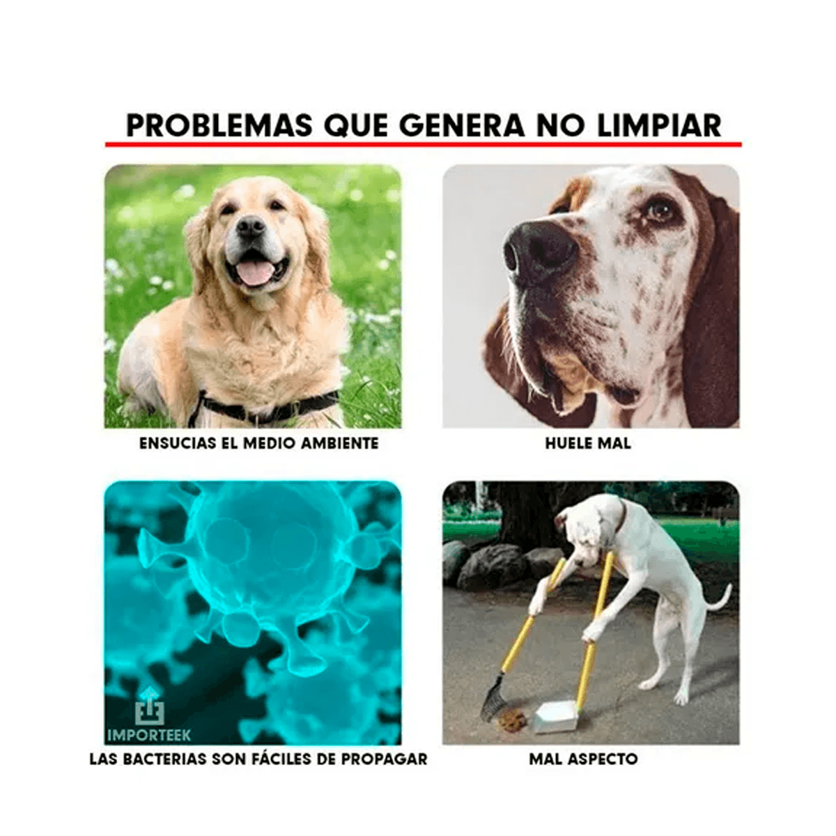 Recogedor Levanta Heces Portátil Mascotas Perros Gatos Ideal Para Paseo Recolector De Heces.