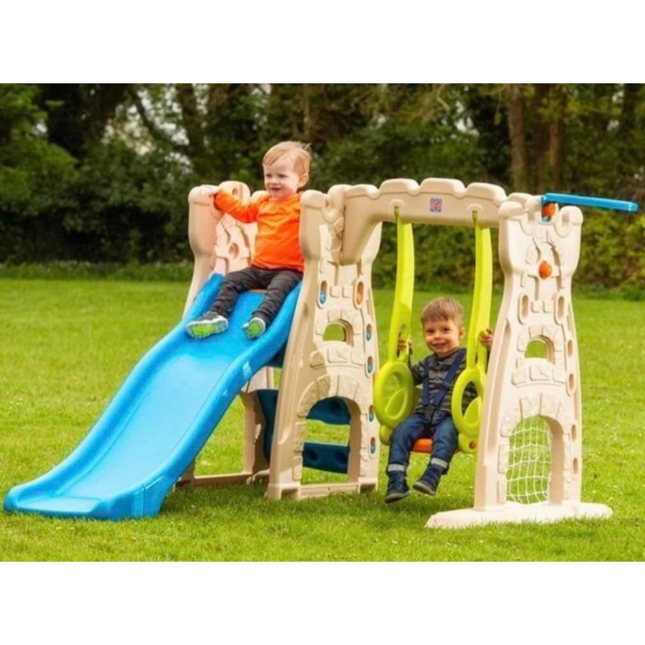 Centro De Juegos Infantil Con Resbaladilla  Grown Up Scramble Slide