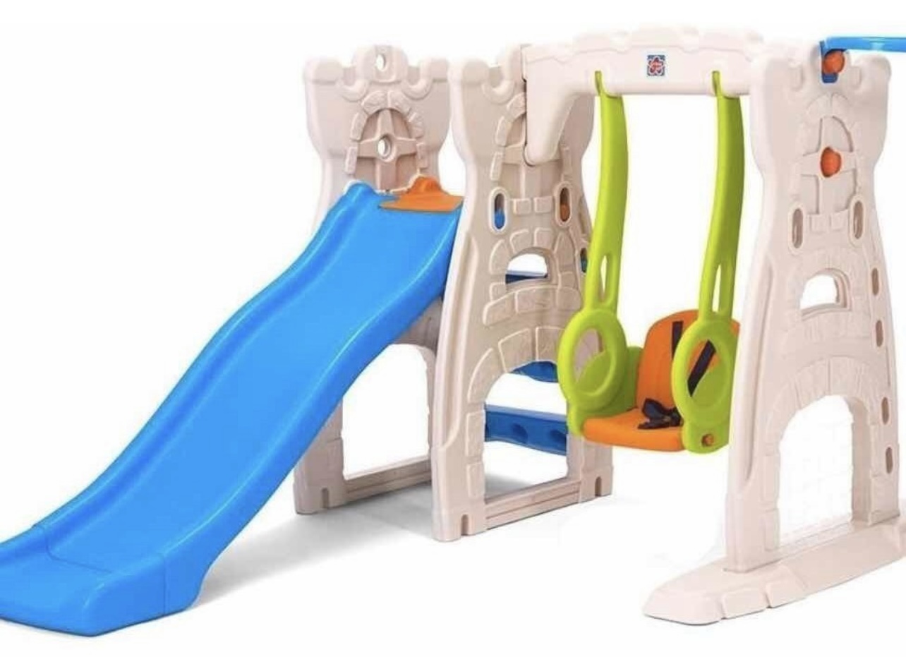 Centro De Juegos Infantil Con Resbaladilla  Grown Up Scramble Slide