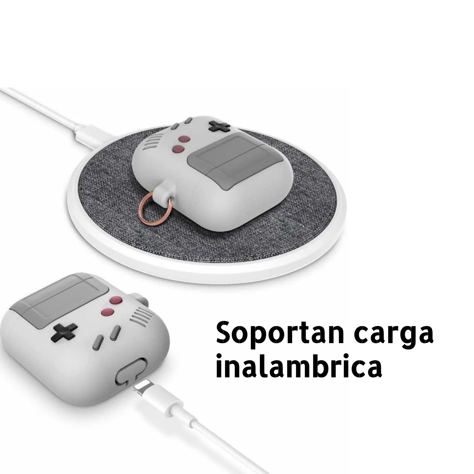 Funda para Airpod 1 y 2 Case para AirPods de Game Boy Clasico