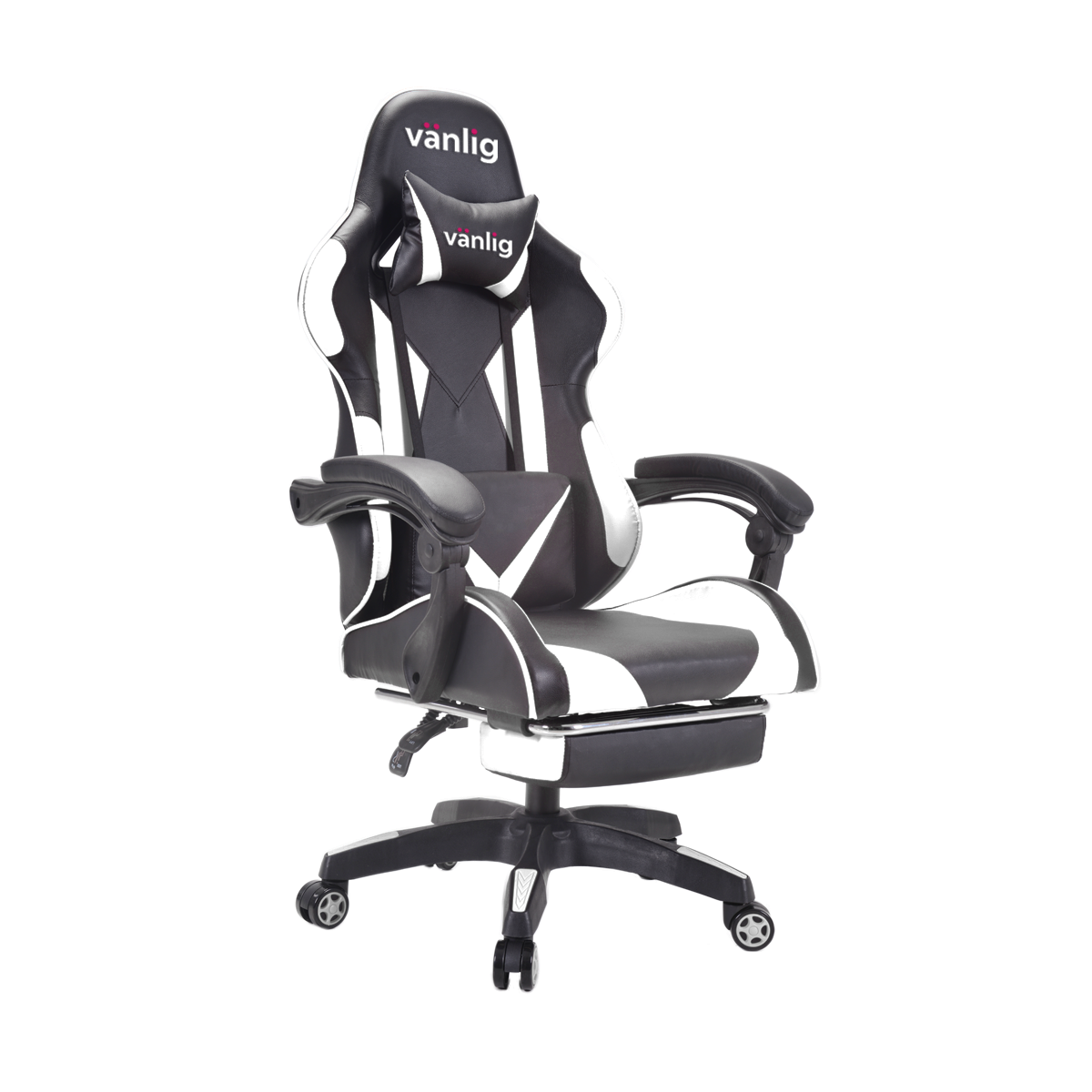 Silla Gamer Gaming Youtuber Pc Ergonomica Reclinable Posapie BLANCO