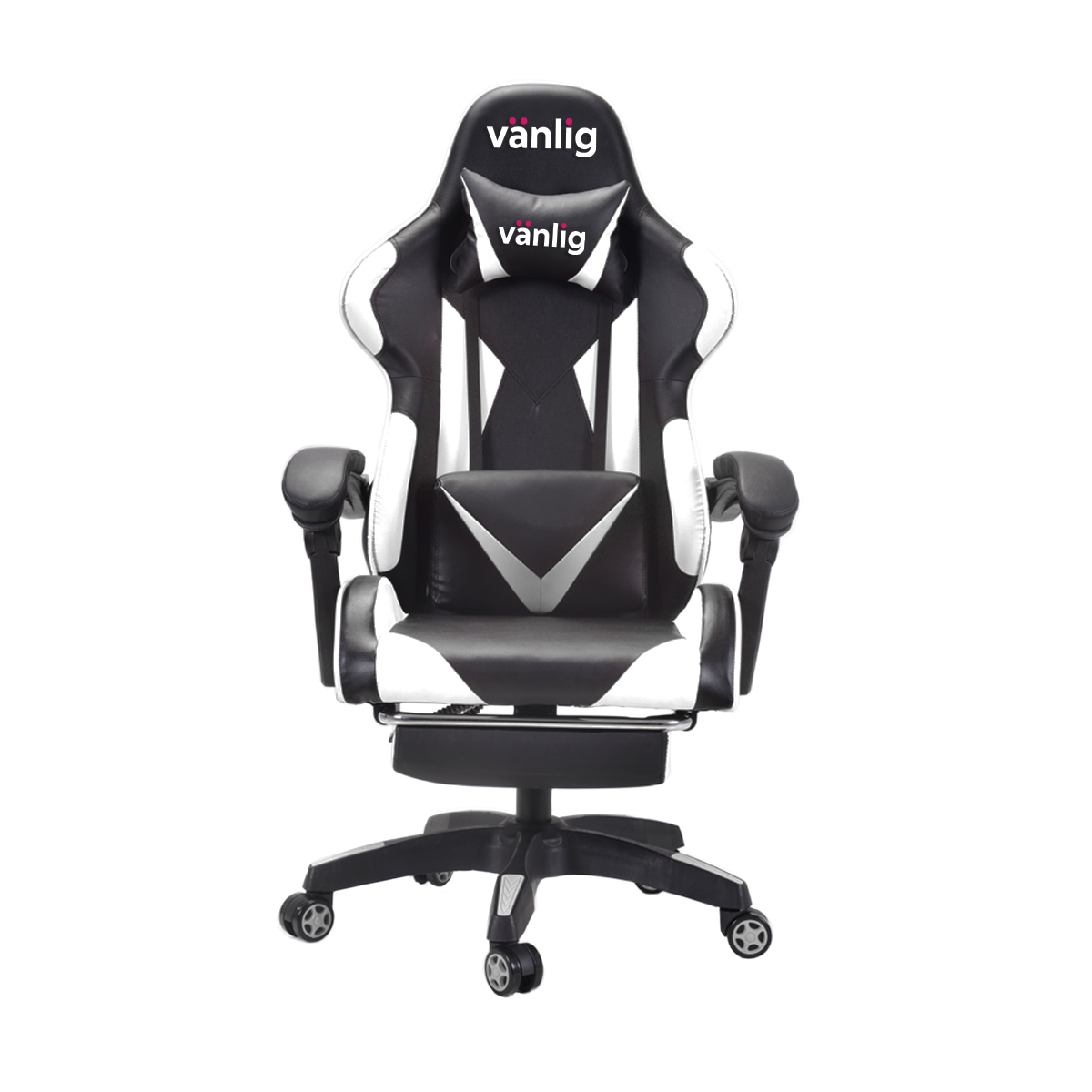 Silla Gamer Gaming Youtuber Pc Ergonomica Reclinable Posapie BLANCO