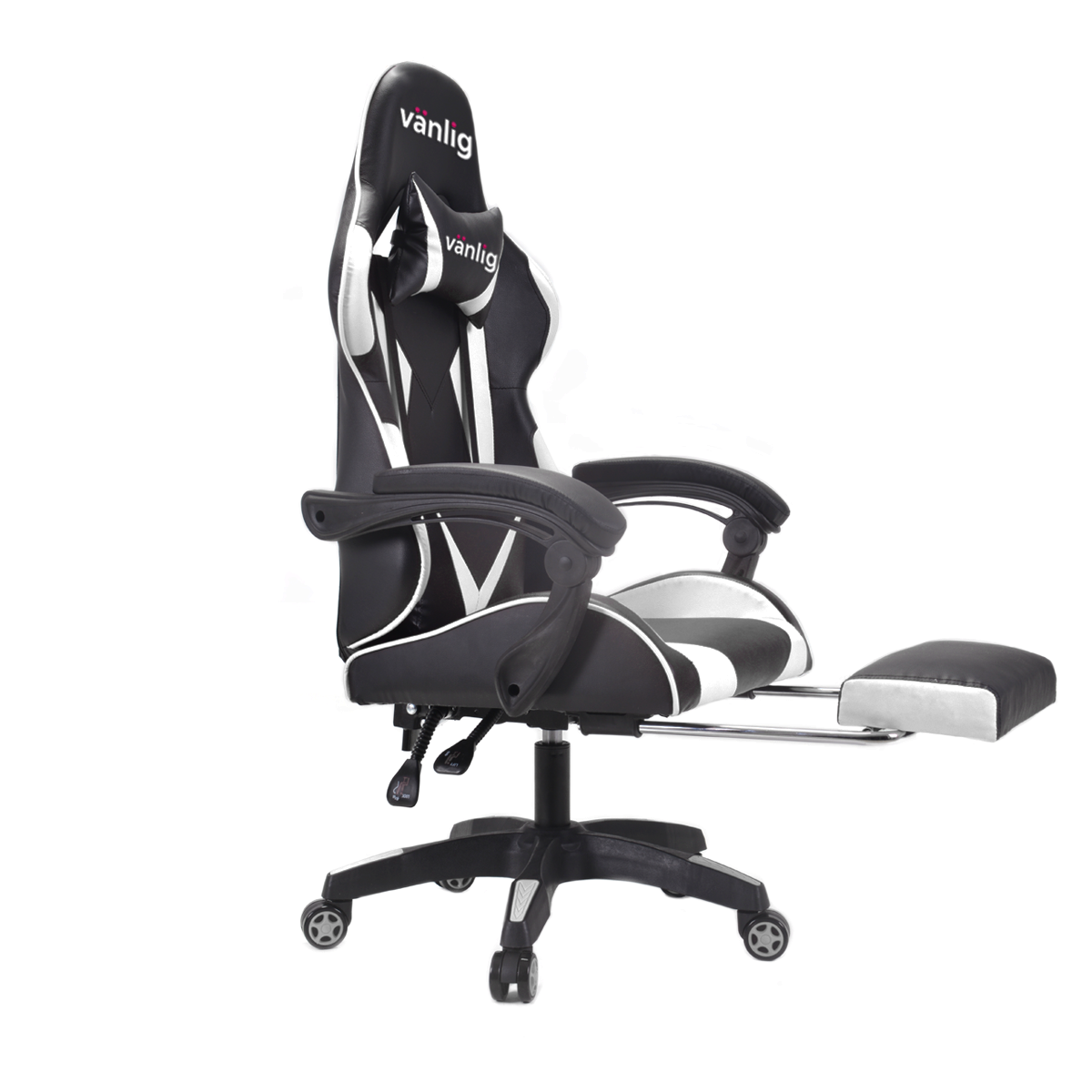 Silla Gamer Gaming Youtuber Pc Ergonomica Reclinable Posapie BLANCO