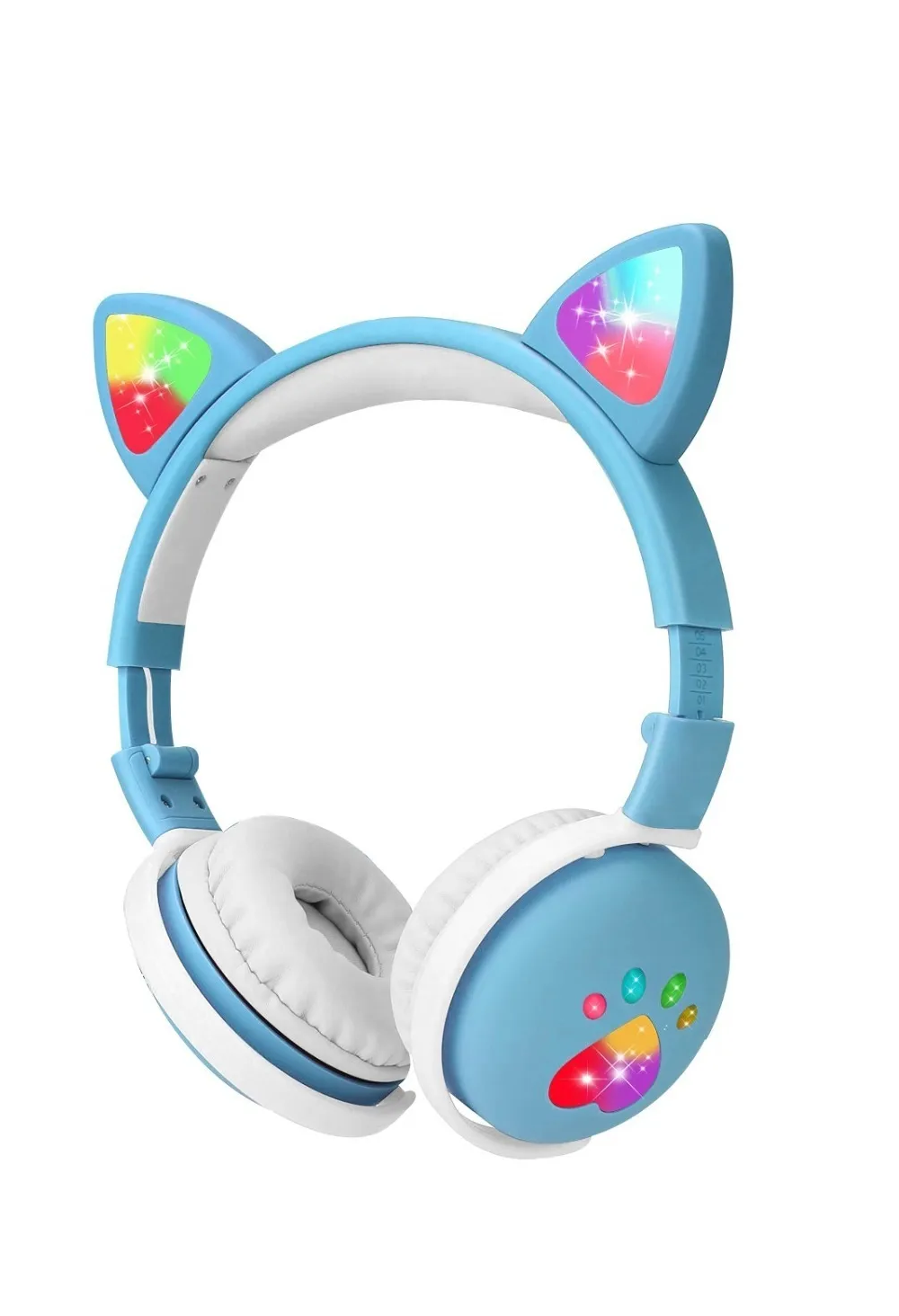 Auriculares inalámbricos con orejas de gato para niño y niña