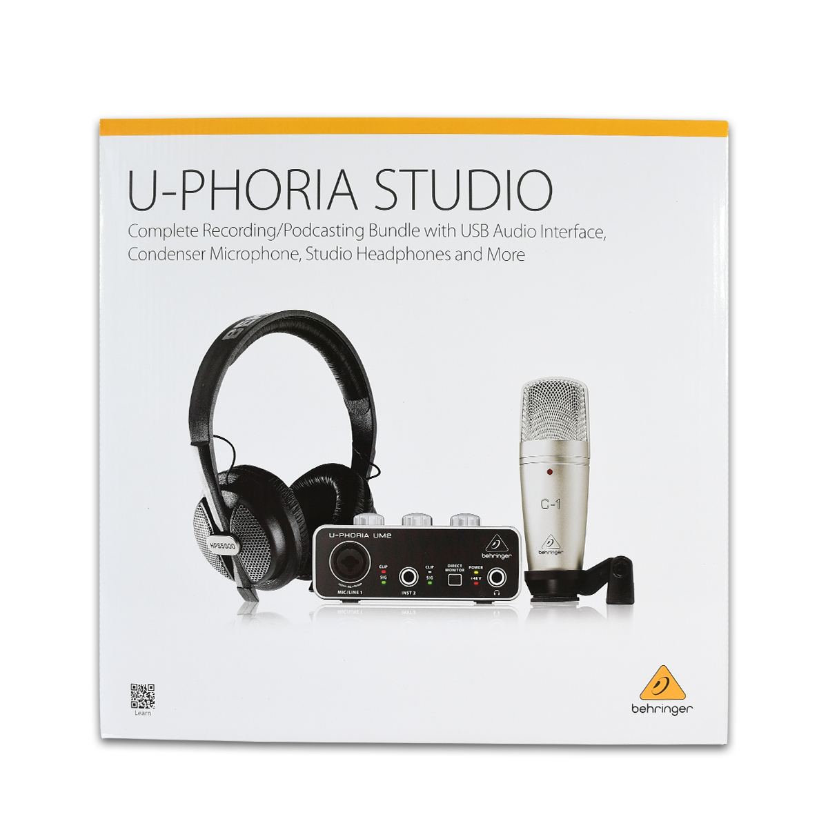 Behringer Uphoria Studio Interface Usb Micrófono Paquete Podcast