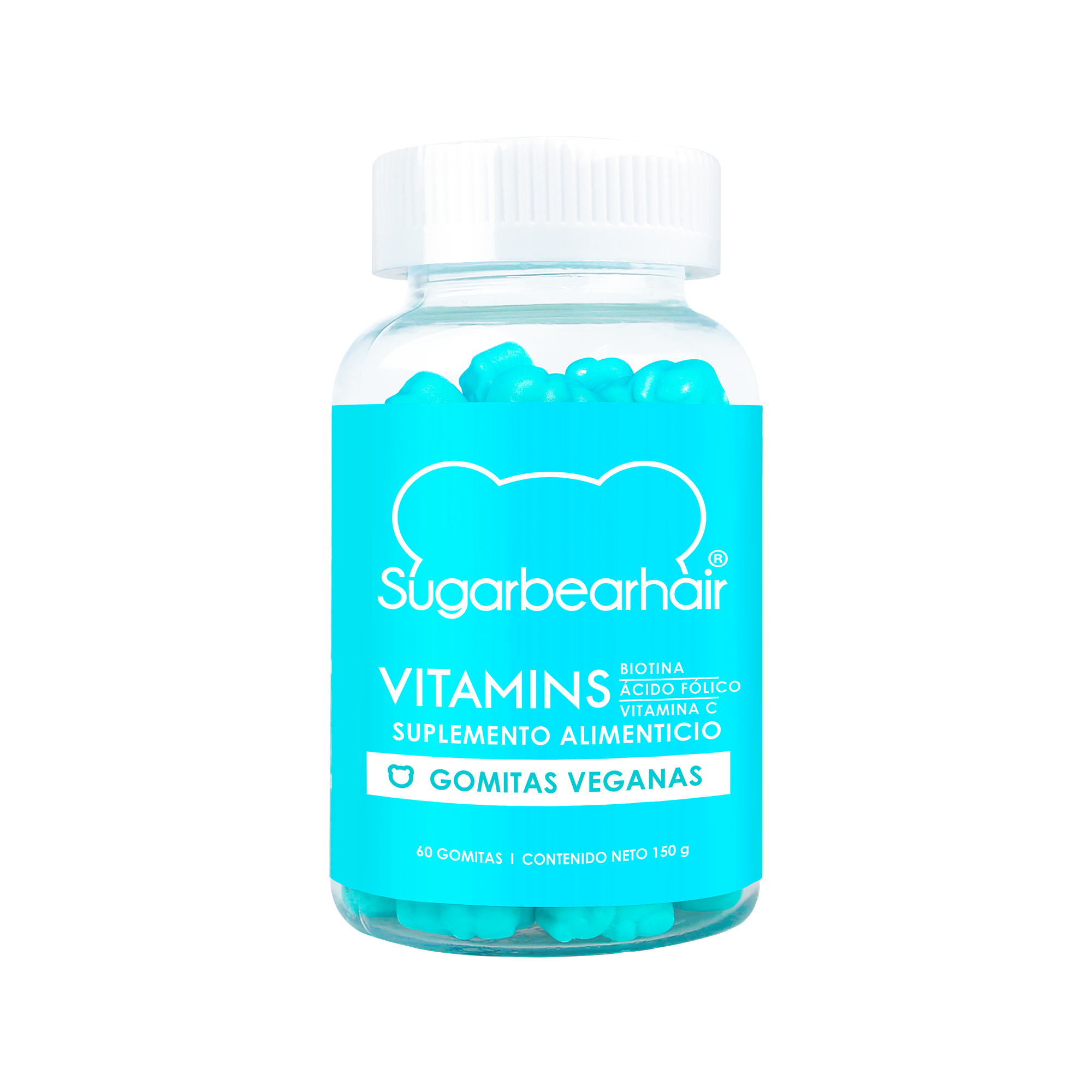 SugarBear Hair Gomitas Veganas para el Cabello 60 pzas