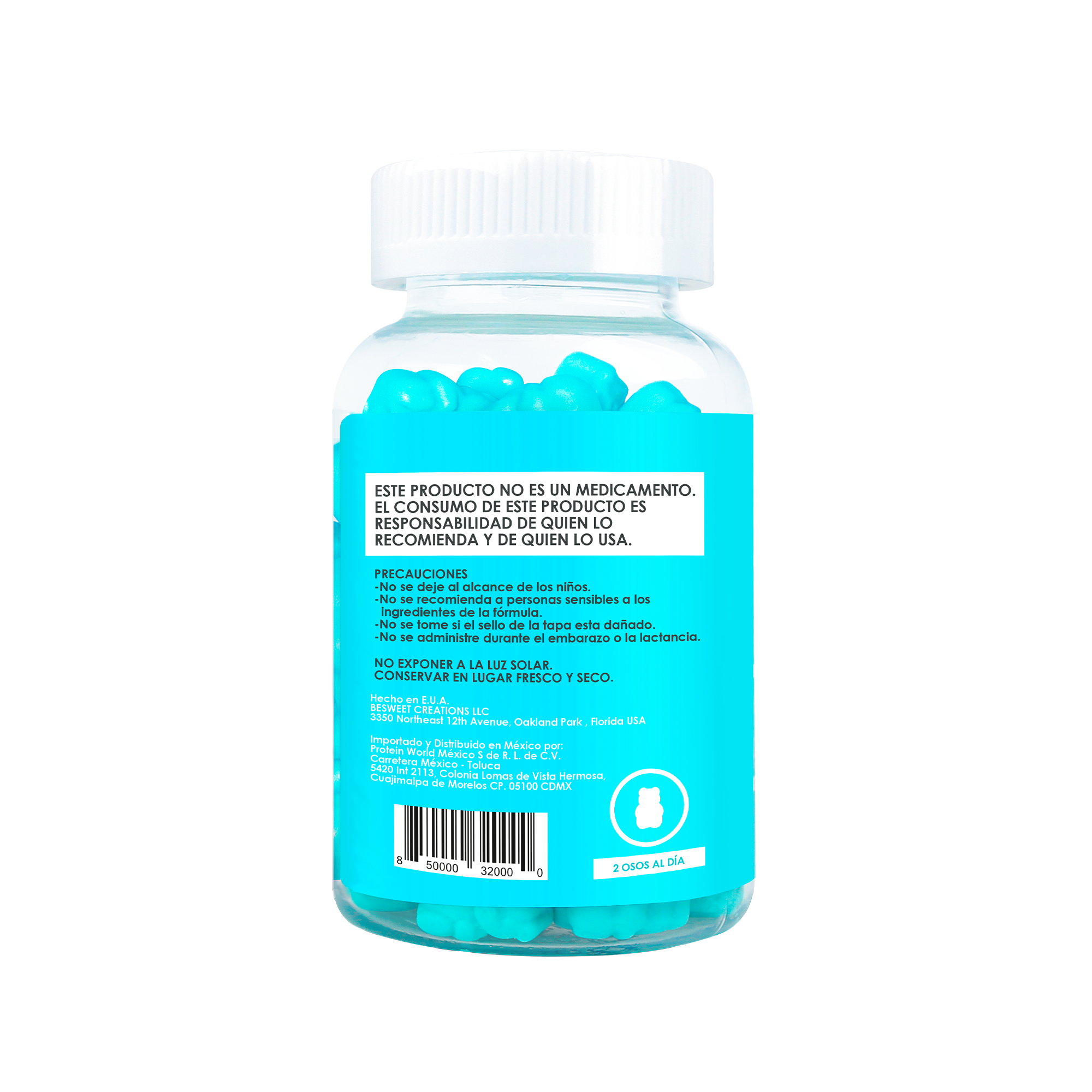 SugarBear Hair Gomitas Veganas para el Cabello 60 pzas