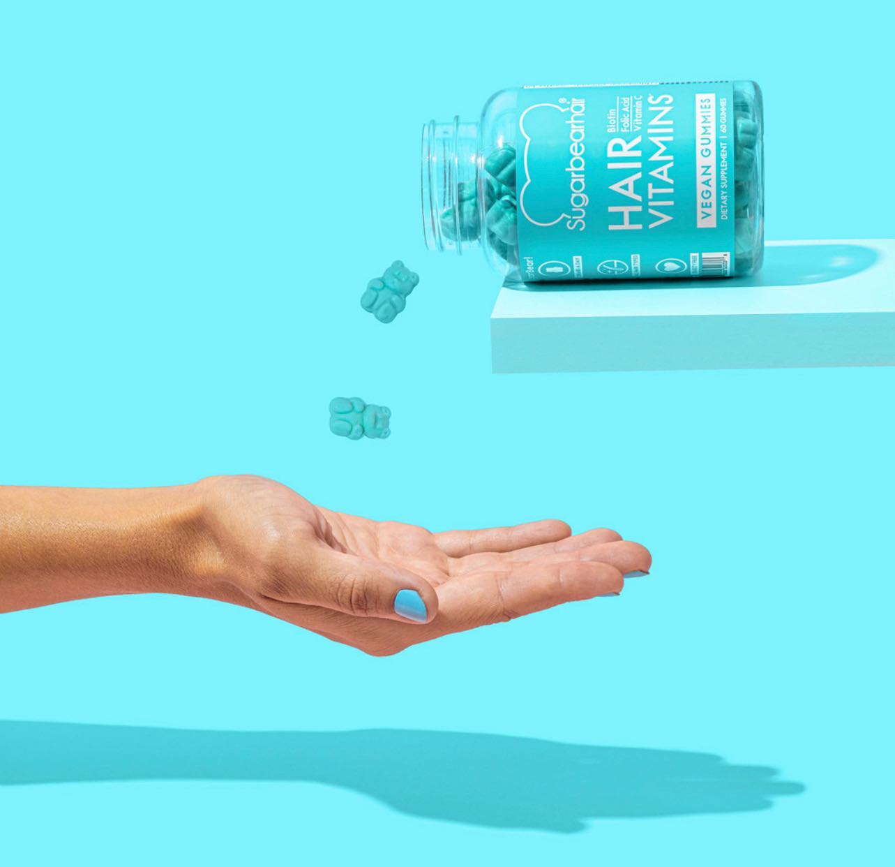 SugarBear Hair Gomitas Veganas para el Cabello 60 pzas