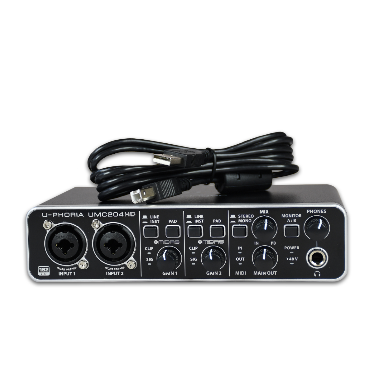 Behringer Umc-204hd U-phoria Interface 2 Entradas 4 Salidas