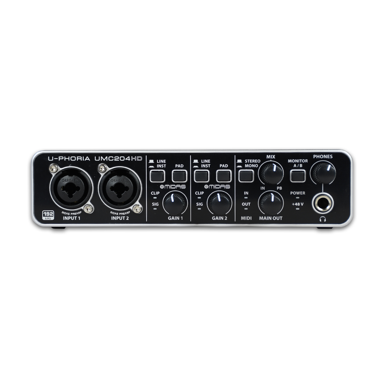 Behringer Umc-204hd U-phoria Interface 2 Entradas 4 Salidas