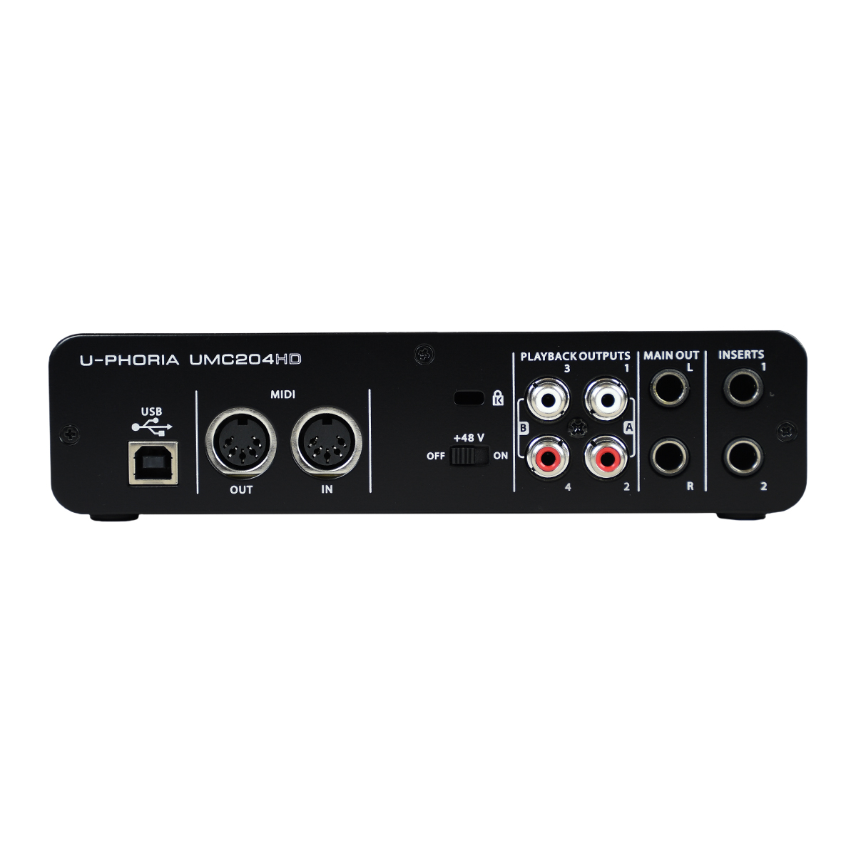 Behringer Umc-204hd U-phoria Interface 2 Entradas 4 Salidas