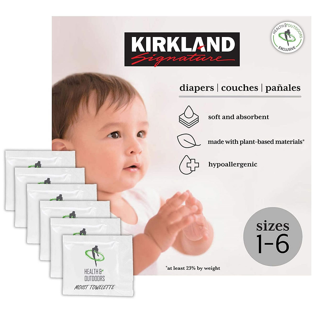 Pañales Etapa 6 Unisex 132 PZ Kirkland Signature 1481675 CST