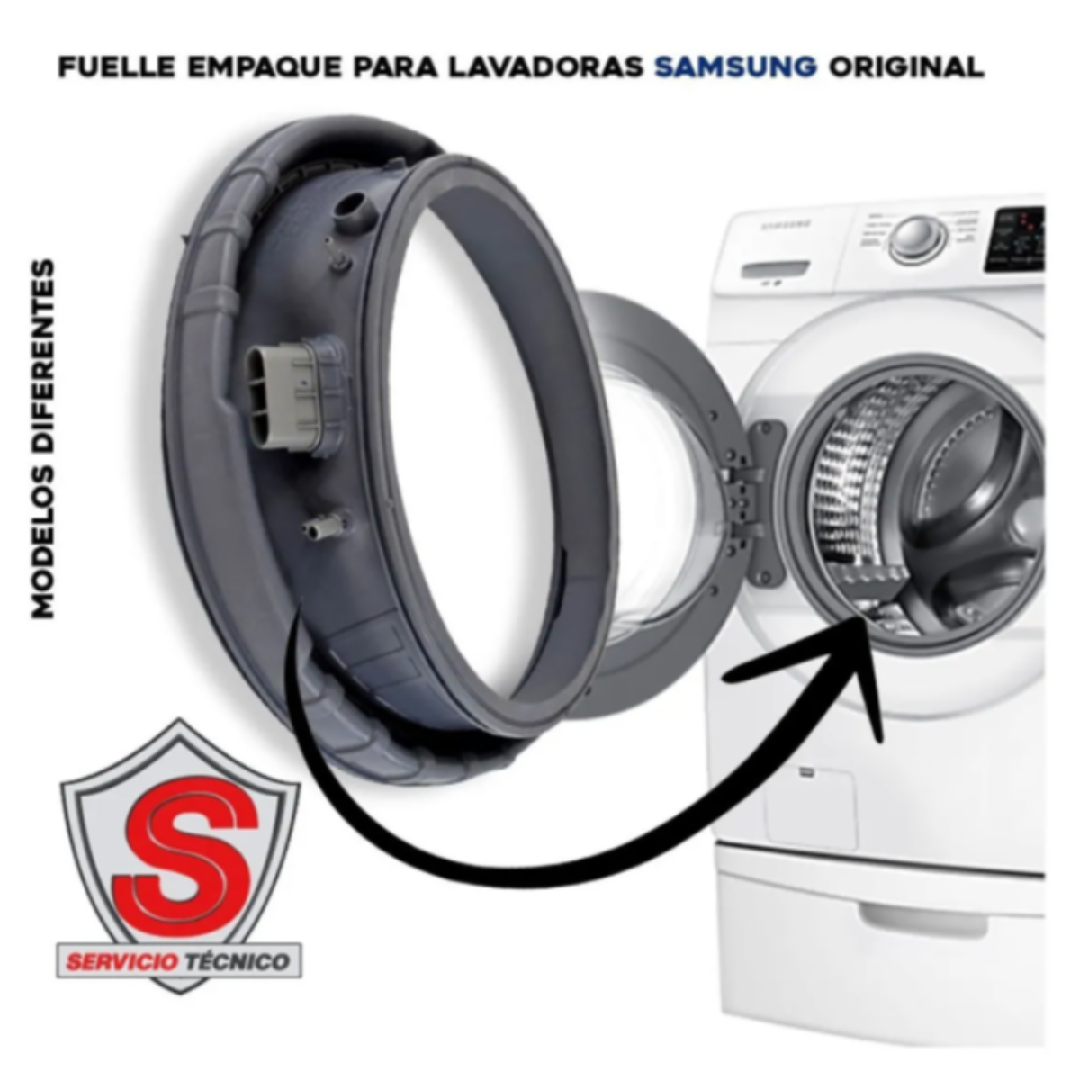 Fuelle Empaque Para Lavadora Original Samsung DC64-02805A