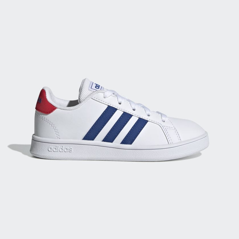 TENIS ADIDAS GRAND COURT K ESTILO CASUAL HOMBRE-BLANCO/GX5742 100% ORIGINAL