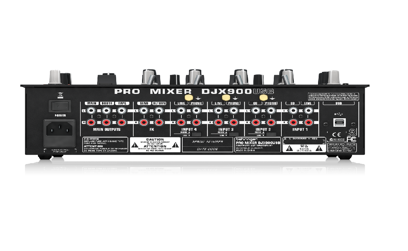 Behringer DJX900USB Mezclador de DJ Profesional de 5 Canales con Interfaz USB