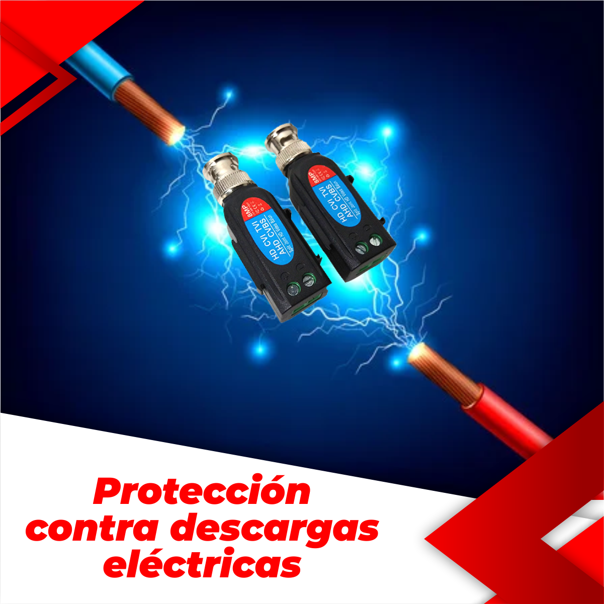 Par Transceptor Balun Camaras Cctv Video Vigilancia Hasta 4k
