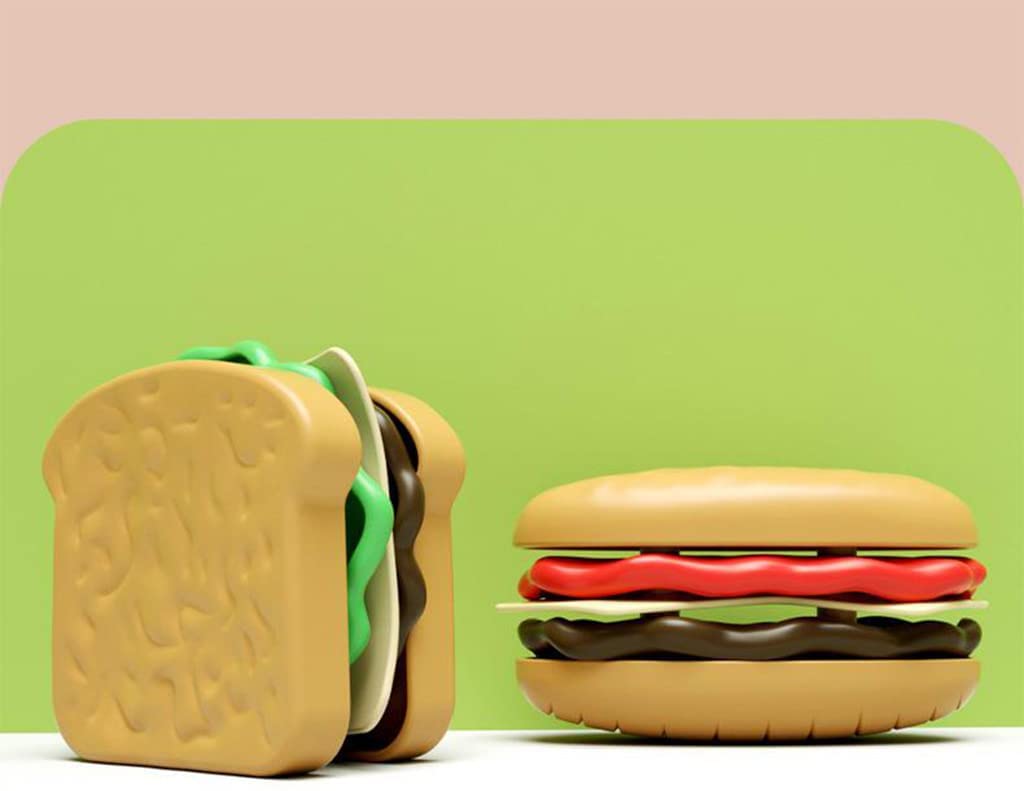 Set De Comida Didáctico Miniatura Snack Hamburguesa, Hot Dog
