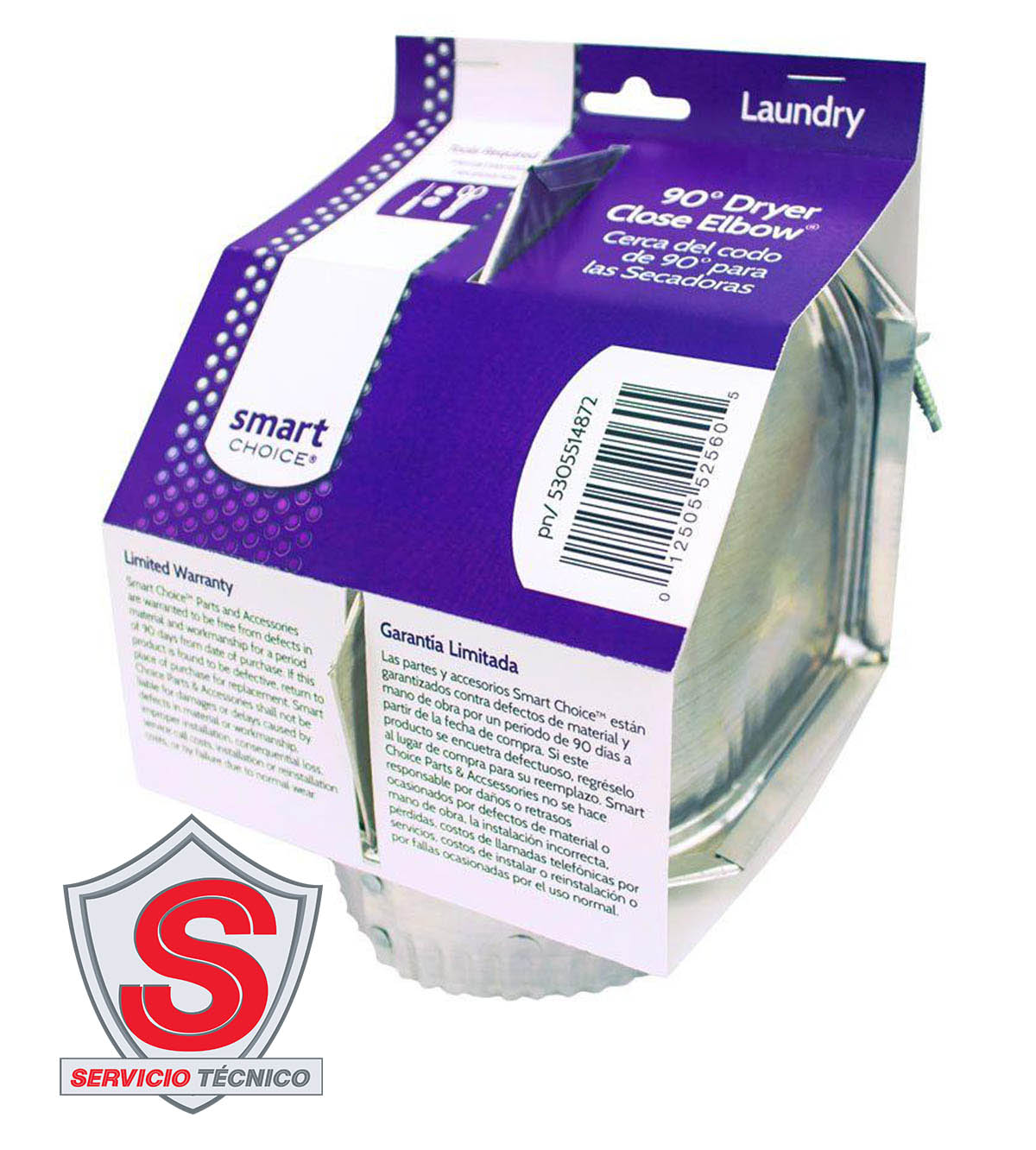 Codo De 90 Original Para Ducto Secadora Universal