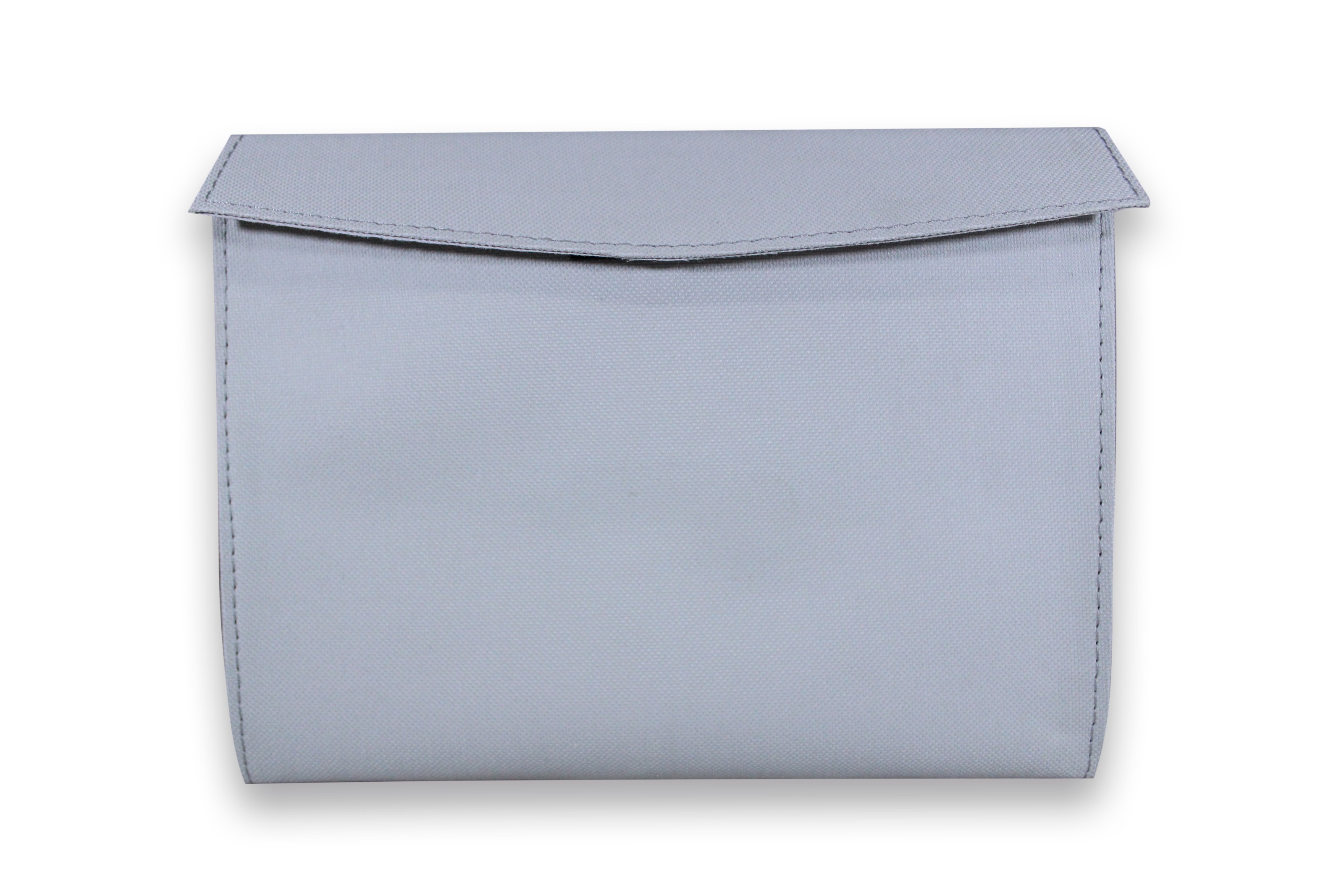 Estuche Porta documentos Tela con Velcro WOTEC Gris