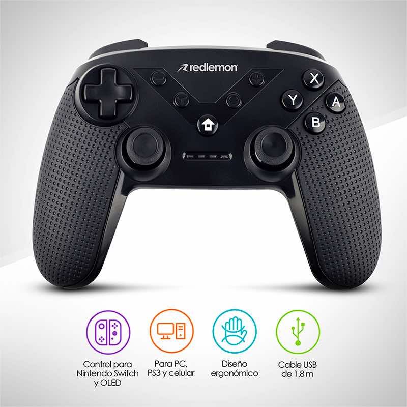 Control para Nintendo Switch Pro Compatible con PC y Android Redlemon
