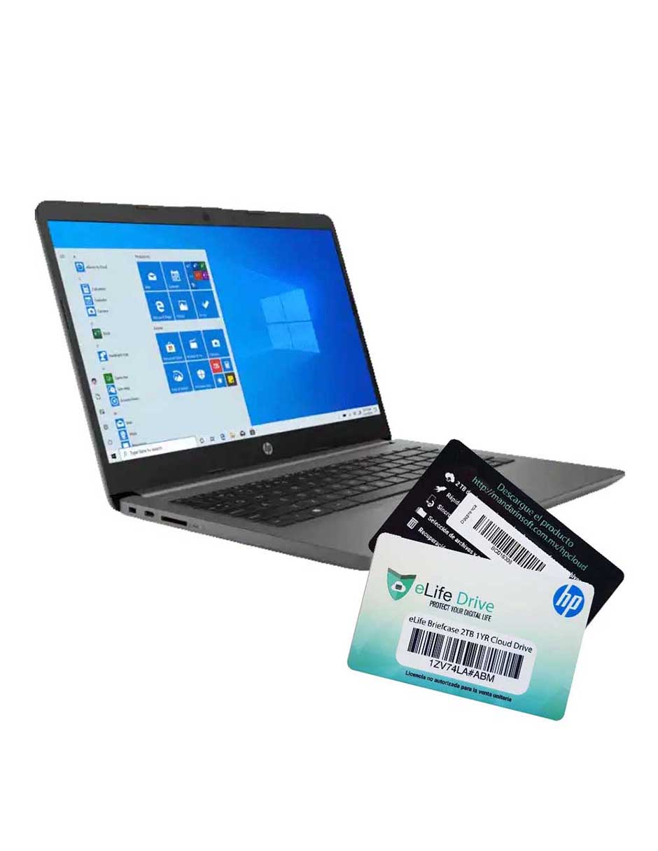 Laptop HP 14-CF2517LA 14 Intel Core i3-10110U 8GB RAM 1TB Windows 10 Home  Gris