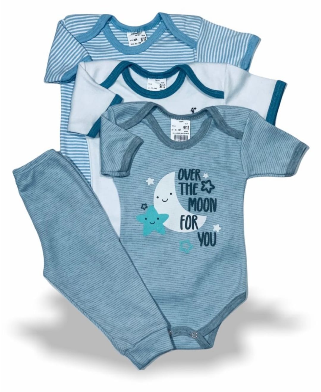 conjunto de pañaleros con pantalón bebe