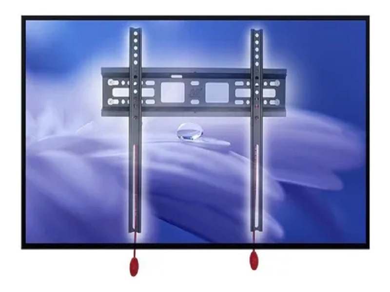 Soporte de pared para TV de 65 pulgadas para la mayoría de pantallas LCD  LED de 37 a 70 pulgadas, soporte para teléfono fundido a TV, pantalla