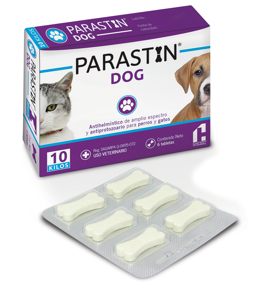 PARASTIN DOG (10 KG) CAJA CON 6 TABLETAS