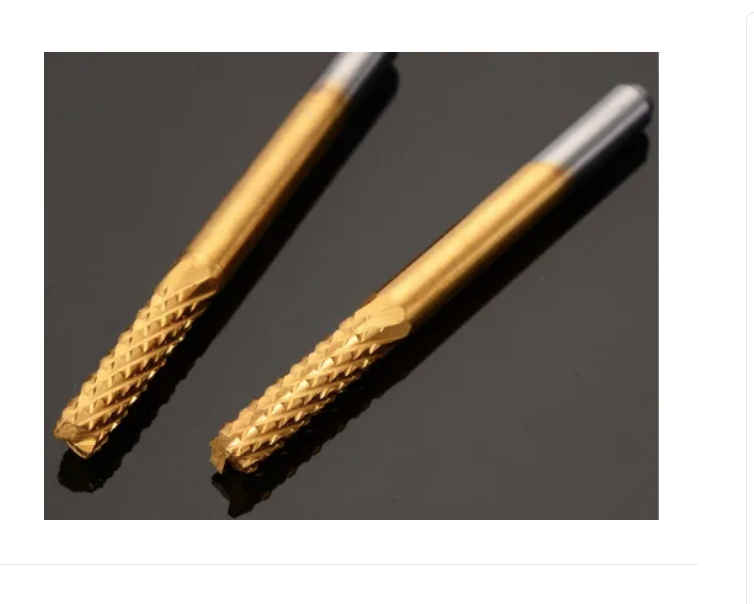 Kit 10 Brocas Molino Recubri Titanio Cnc Dremel 0.8-3.175 Mm