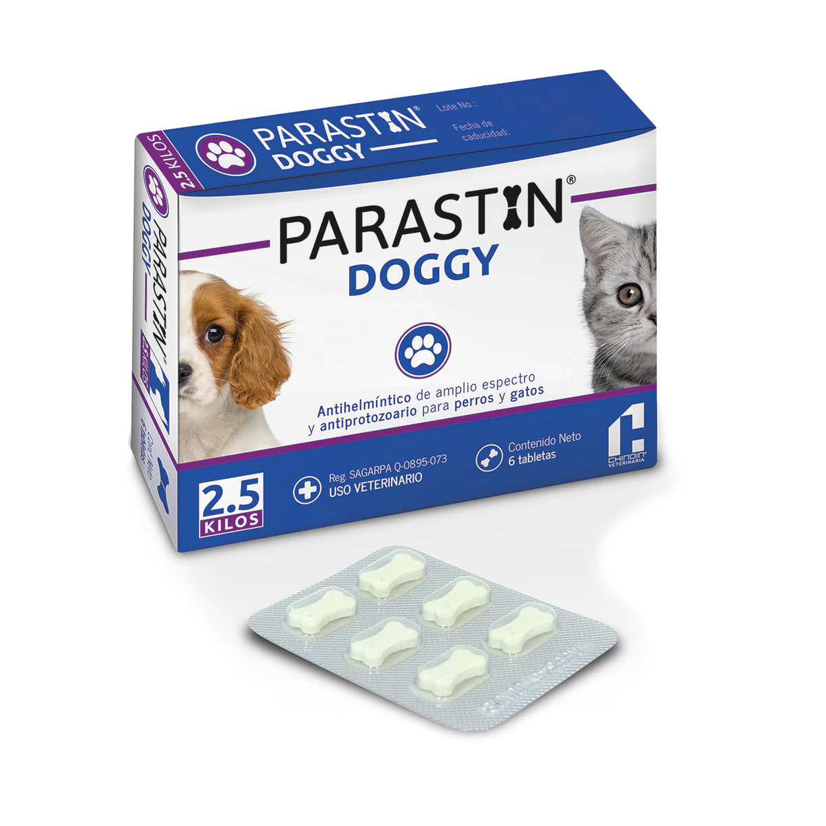 PARASTIN DOG (10 KG) CAJA CON 6 TABLETAS