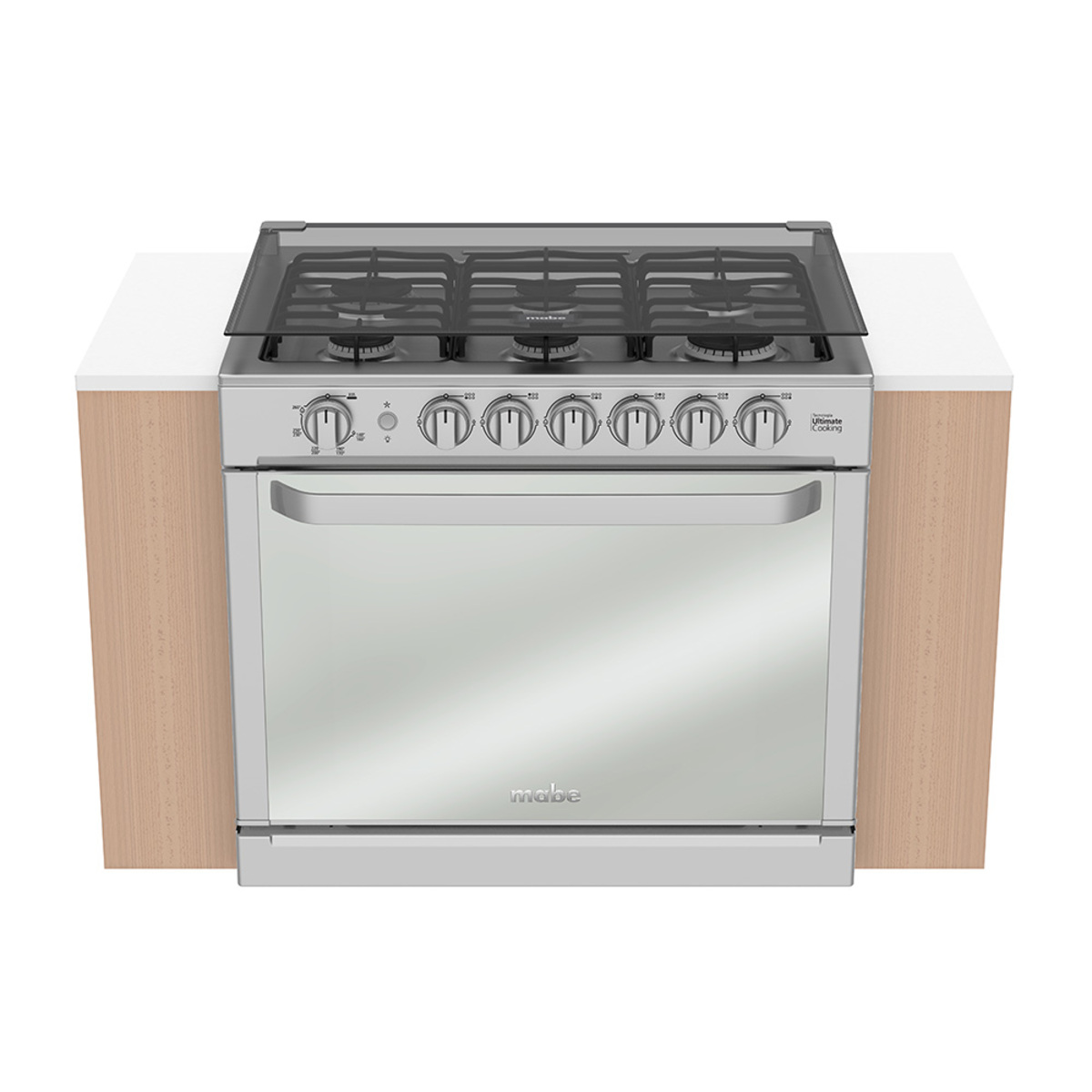 Estufa de Empotre 80 cm Acero Inoxidable Mabe 