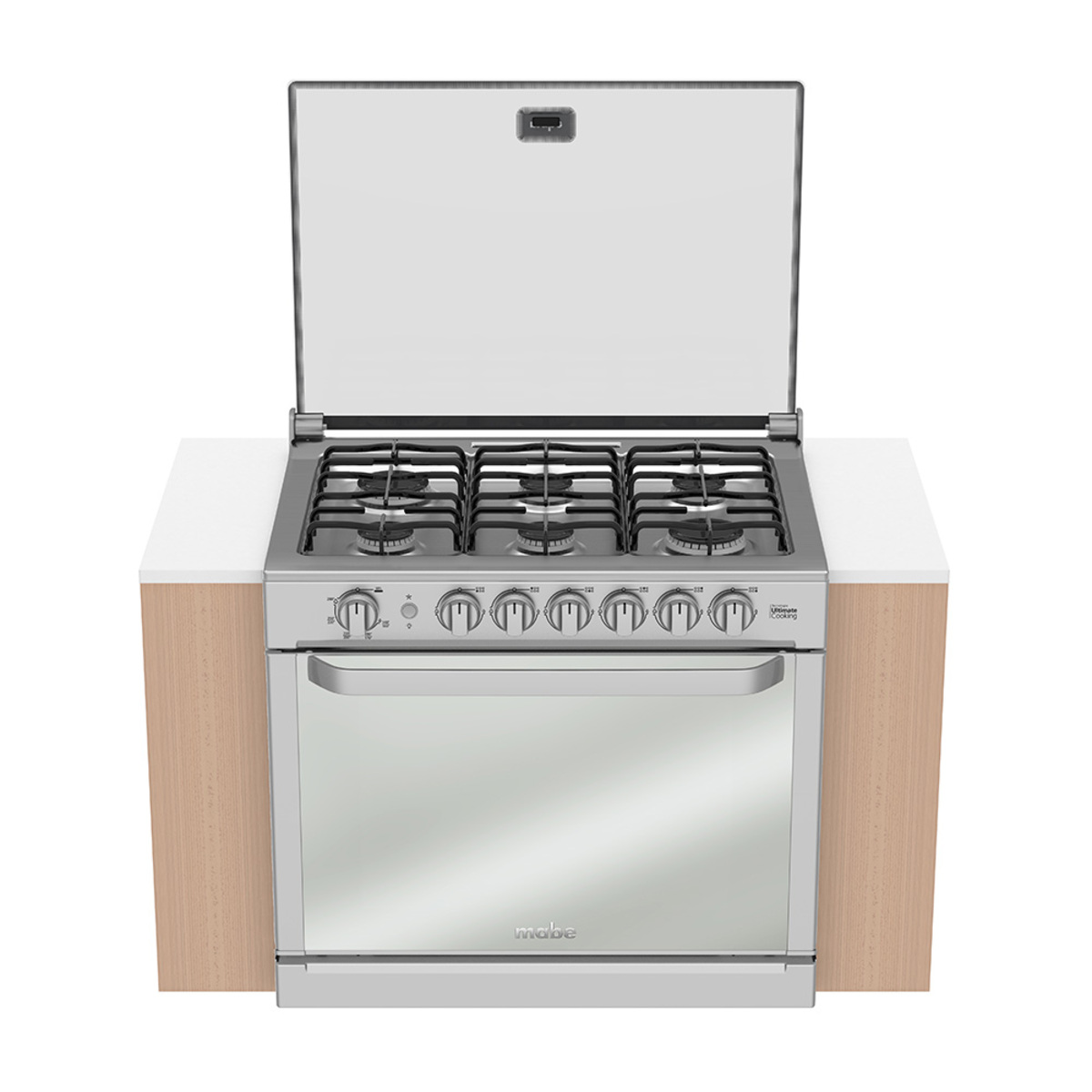 Estufa de Empotre 80 cm Acero Inoxidable Mabe 