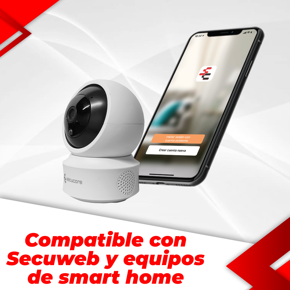 Cámara Ip Wifi Pt Hd 1080p 2 Megapixeles Compatible Secuweb