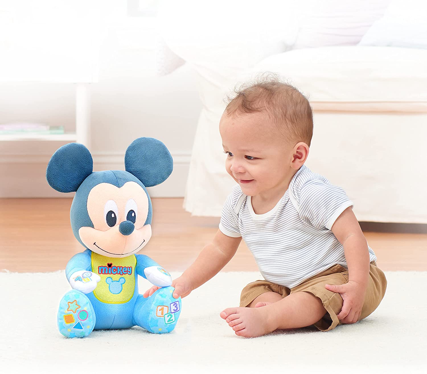 Peluche Disney Baby Mickey Mouse Interactivo Canciones