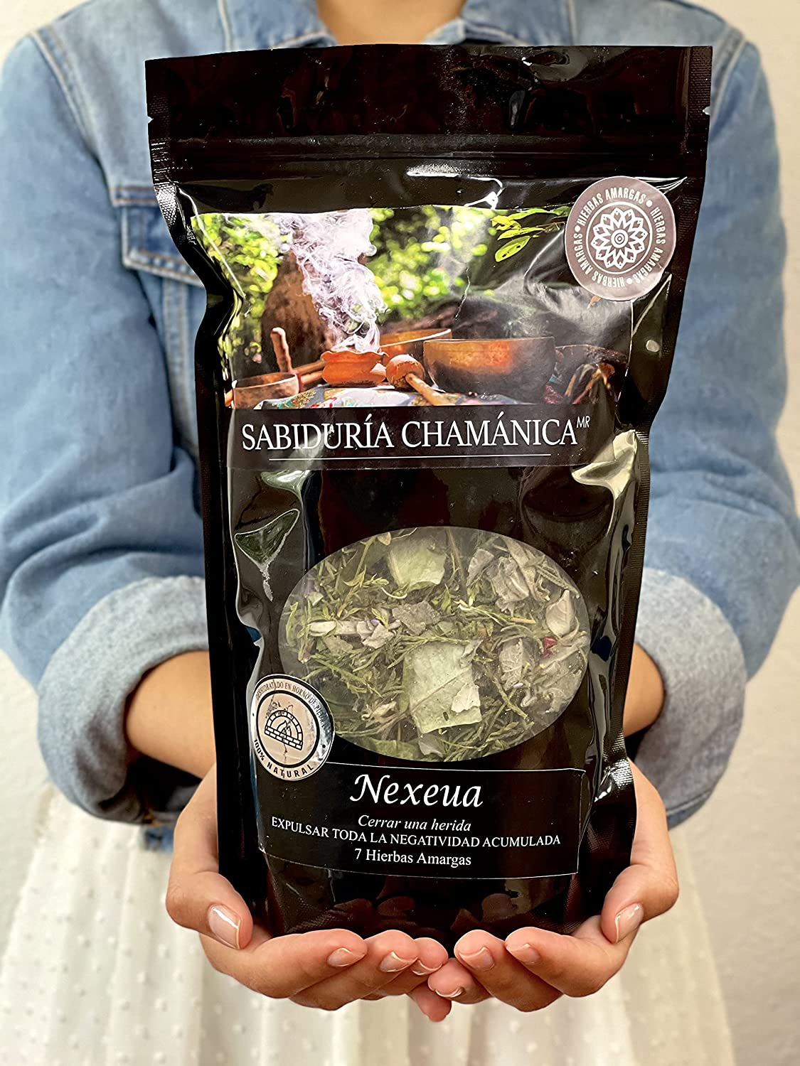 Baño de Hierbas Nexeua 7 hierbas Amargas - Alejar Negatividad, hierbas de baño, natural, artesania, temazcal, vapor, tina, pies, relajacion, meditacion, bienestar, herbal, naturaleza