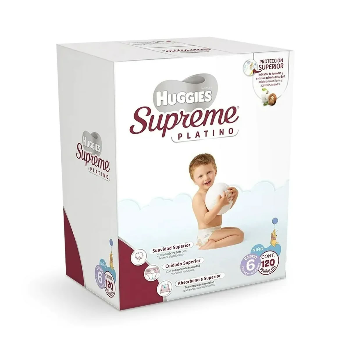 Pañales Etapa 6 Unisex Huggies Supreme Platino 65784 CST