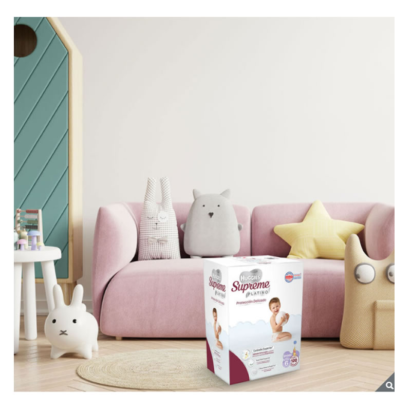 Pañales Etapa 6 Unisex Huggies Supreme Platino 65784 CST