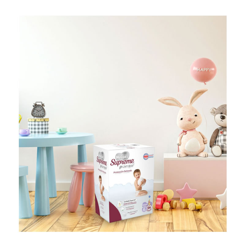 Pañales Etapa 6 Unisex Huggies Supreme Platino 65784 CST