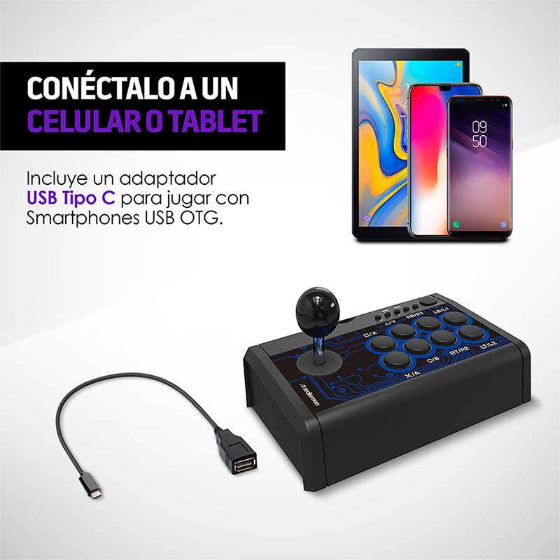 Control para Nintendo Switch tipo Arcade Gamer Redlemon