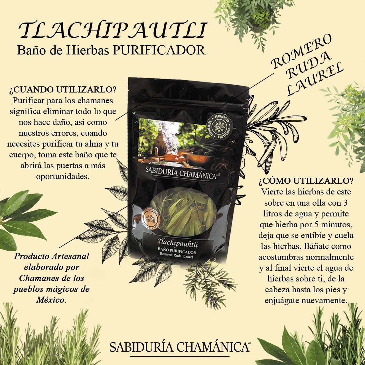 Baño de Hierbas Tlachipautli 3 Hierbas Purificación, hierbas de baño, natural, artesania, temazcal, vapor, tina, pies, relajacion, meditacion, bienestar, herbal, naturaleza